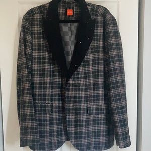 Hugo Boss (orange label) truck show - runway jacket.